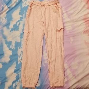 Powder Pink Comfortable Cargo Pant